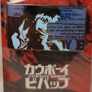 Cowboy Bebop Blue Cigarette Spike Enamel Pin Official Collectible Anime Brooch